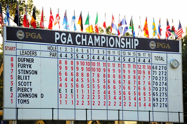 Photo: uspga scoreboard