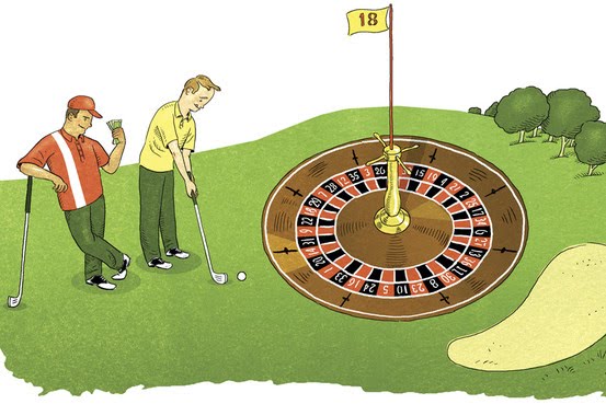 Photo: 1 down golf betting game