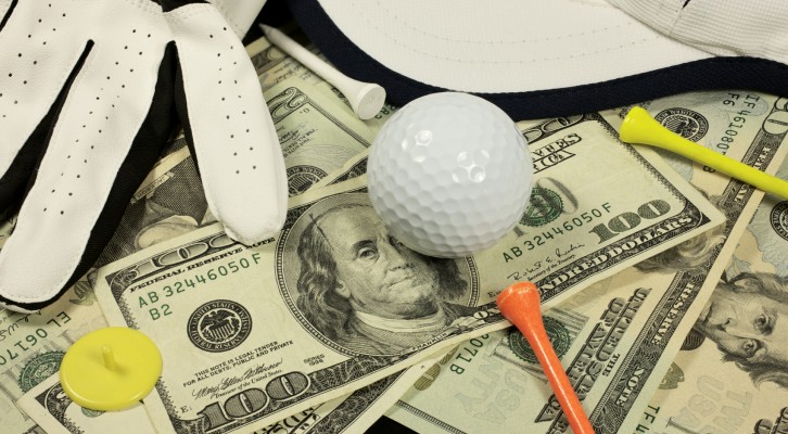 Photo: dollar one downs and golf betting