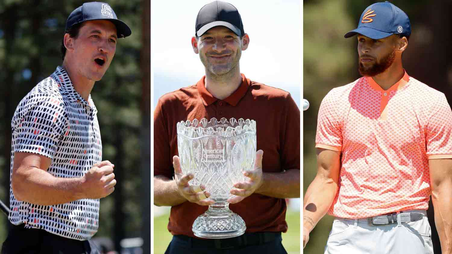 Photo: american century golf tournament leaderboard