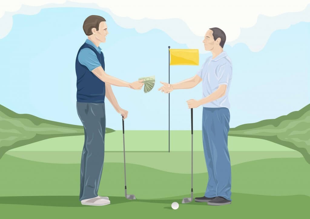 Photo: two man golf betting games
