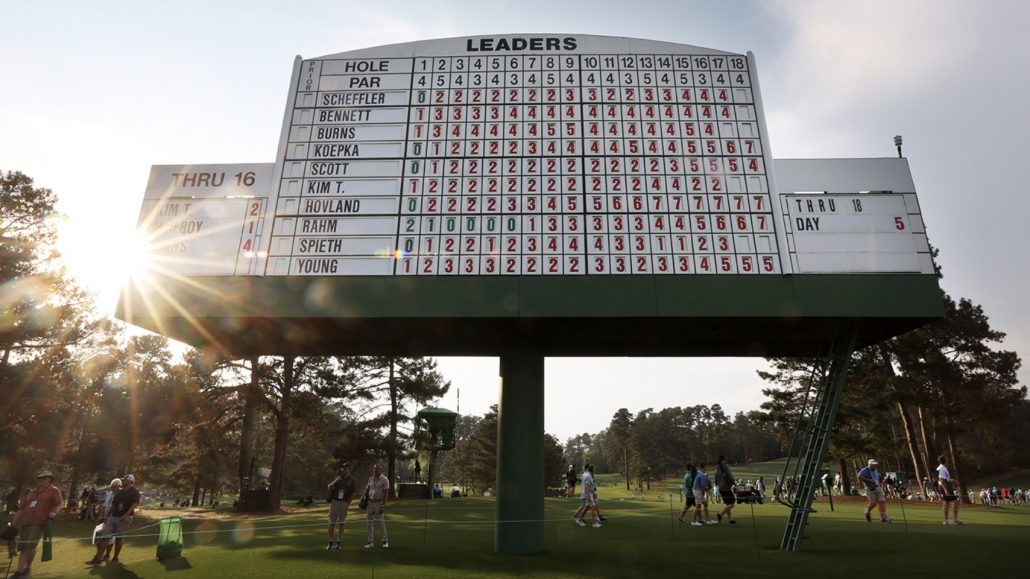 Photo: masters leaderboard winnings