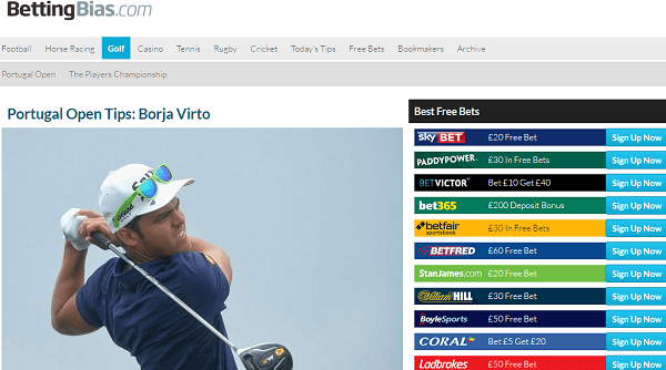 Photo: betting bias golf tips