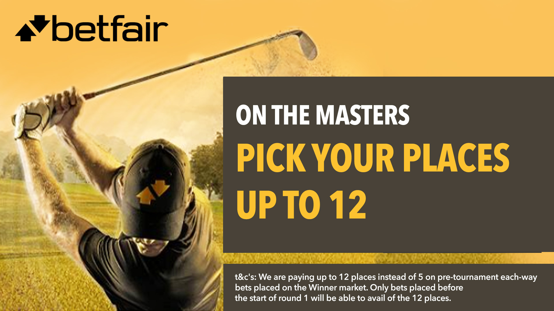 Photo: golf masters betting offers