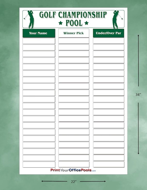 Photo: best golf workplace betting pool form