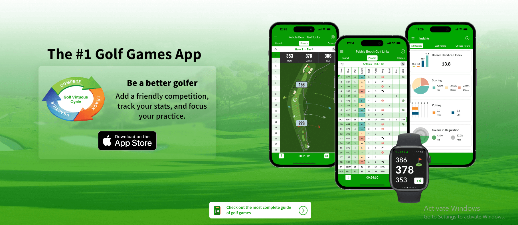 Photo: golf apps that keeps skins and side bets