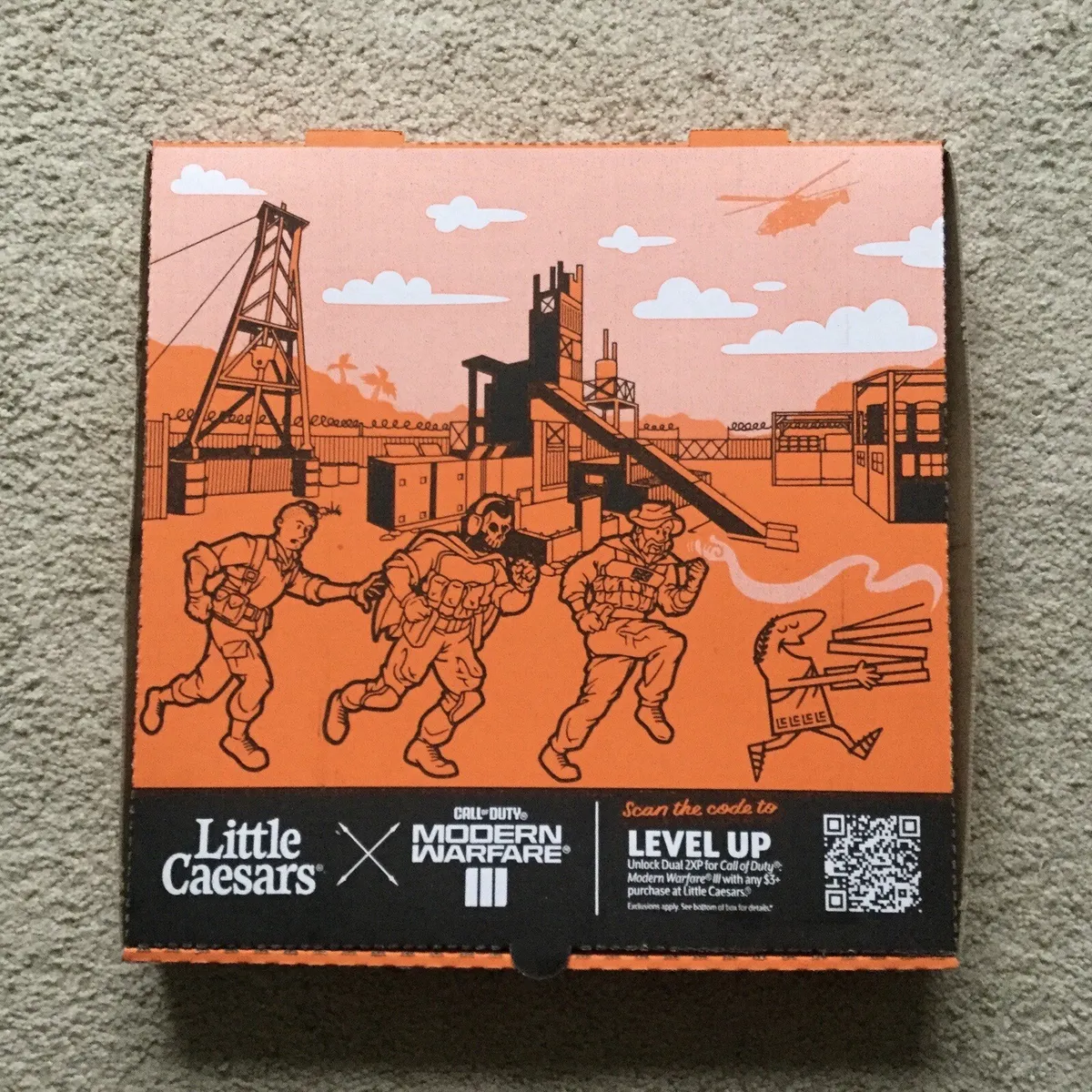 Photo: little caesars call of duty box