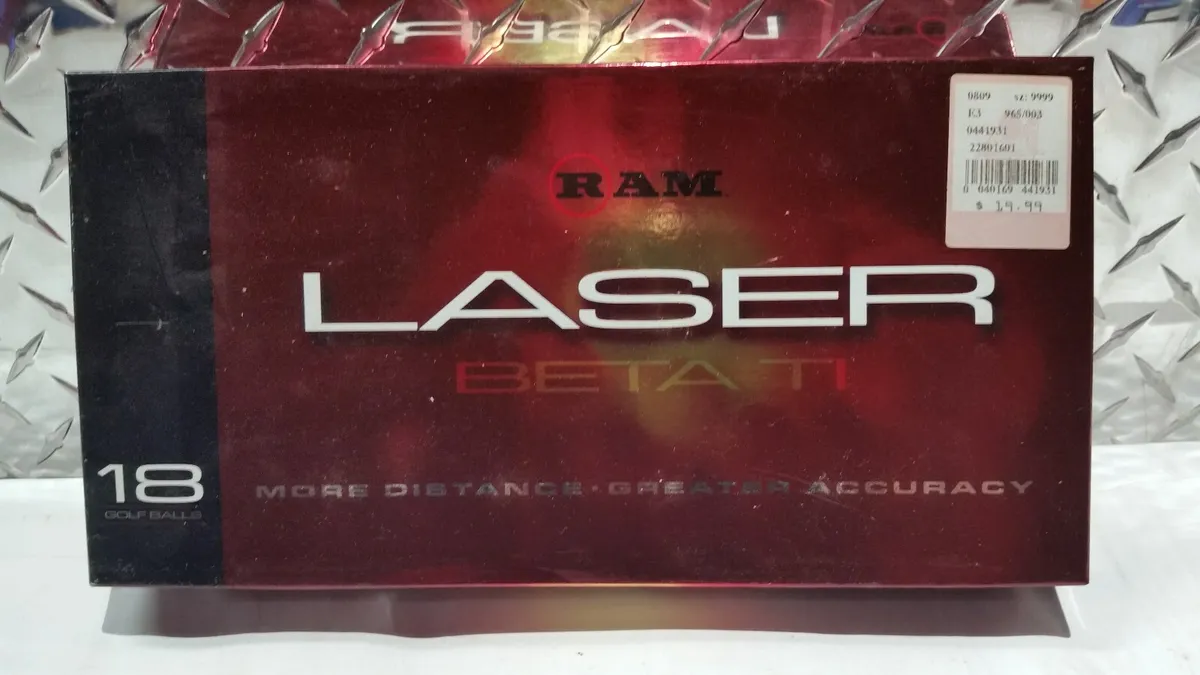 Photo: ram laser beta ti golf balls