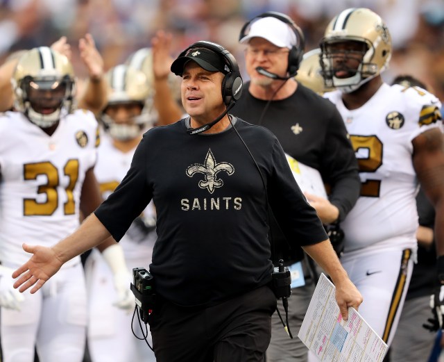 Photo: saints wore white due to a golf bet