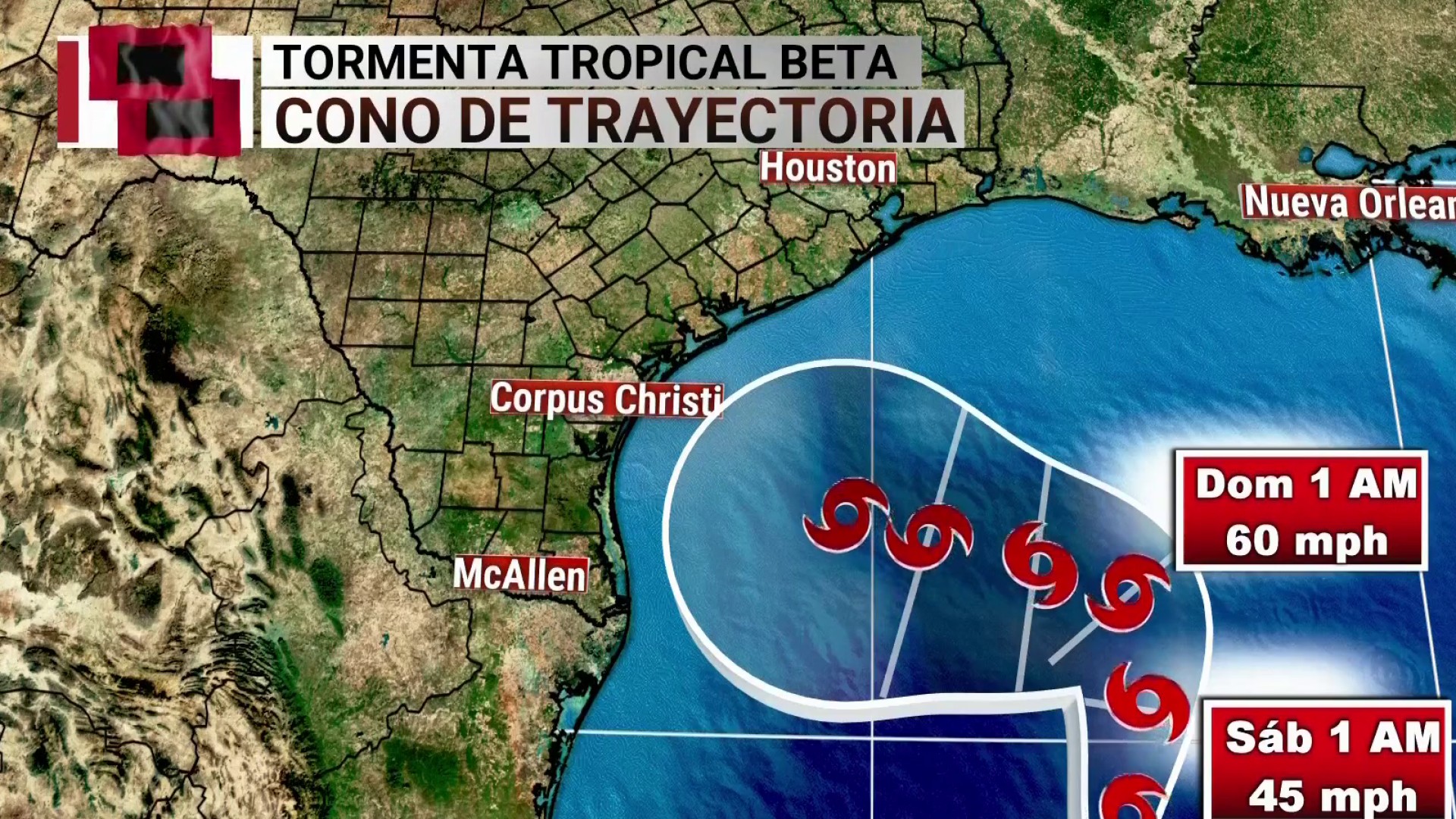 Photo: tormenta beta en el golfo de mexico